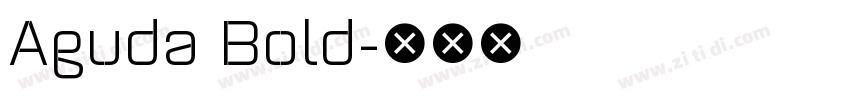 Aguda Bold字体转换